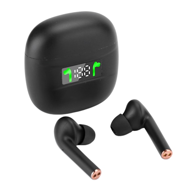 TWS Bluetooth 5.0 Hörlurar Sport Mini In-Ear Stereo Binaural Kommunikation Öronproppar Svart