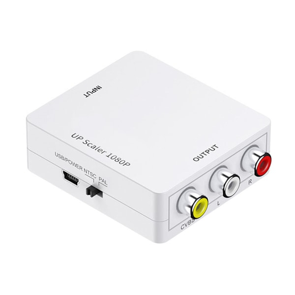 HD Multimedia Interface till AV-omvandlare 1080P Plug and Play RCA Ljud Video Adapter för PS5 Digitalbox HDTV