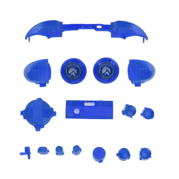 Full Buttons Mod Kits Trigger Full Trigger Modul Set för XBOX Series X för XBOX Series S Kontroller Transparent Blå