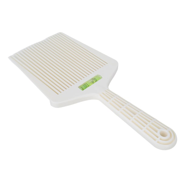 Barber Flat Top Kam Professionell med Exakt Vattenpass Vit