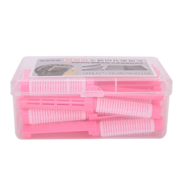 20 st Hårrullar för Permanent Fluffiga Permanentrullar Locktång Frisörverktyg Kit Rosa