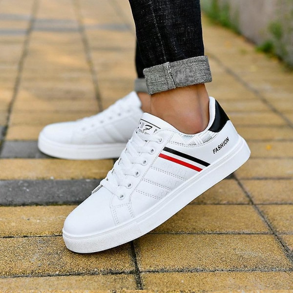 Vulkaniserade sneakers, billiga platta bekväma skor MA-69 White CN40(insole25cm