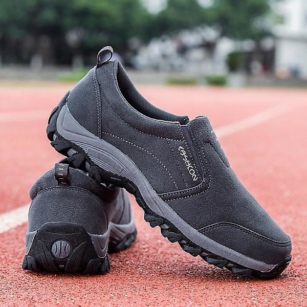 Bekväma, bärbara höstsneakers/skor för utomhusbruk Dark Grey 42
