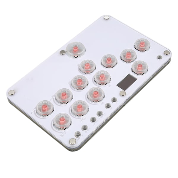Fighting Box Flatbox Fighting Stick Controller Support SOCD Fight Stick Game Controller Joystick med RGB LED-belysning för Switch
