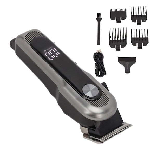 Professionell Elektrisk Hårklippare Trimmer med Guidekammar Klippset Uppladdningsbar för Män Barberare