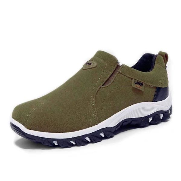 Herr Casual Skor, Andningsbara Utomhussneakers armygreen 41