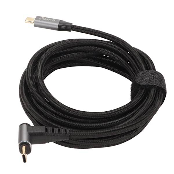 90 Graders USB-C-kabel 4K 60Hz Stöder PD100W Typ C 3.1 Gen2 Full Function USB-C Snabbladdningskabel för Steam Deck 300cm/118.1in