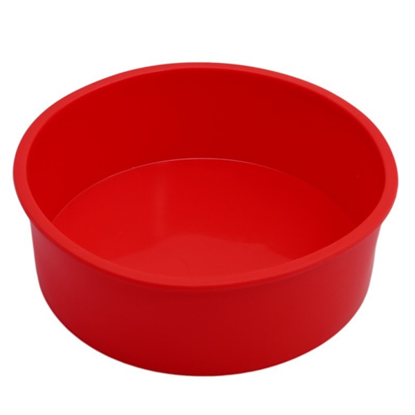 3 st Silikon DIY Kakform Rund Kakform 4/6/8 Tum Kakform Non-Stick Bakverktyg