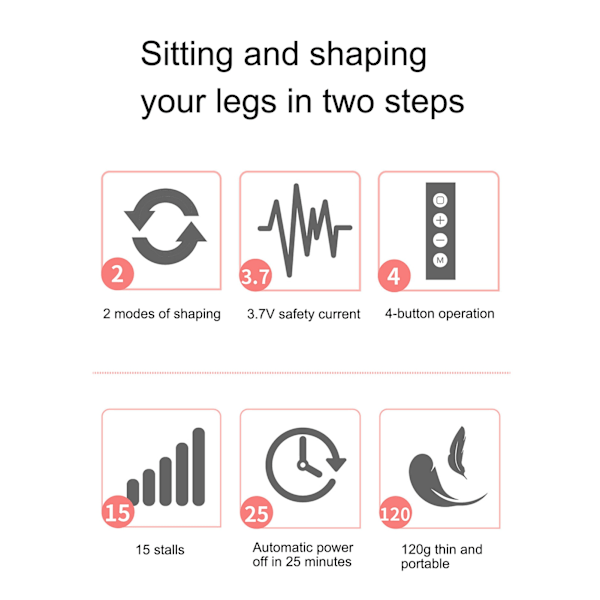 Smart EMS Fotmassage Puls Akupunktur Massageplatta Stick USB Laddningsmaskin