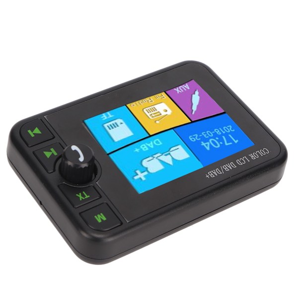 Bil Bluetooth Digitalmottagare DAB DAB+ FM Bluetooth Handsfree 2,4 tum Färg LCD-Skärm 3,5 mm Jack Digital Bilradio