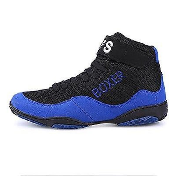 Sneakers för sportträning, snörning av yttersula, boxningsskor Blue 38