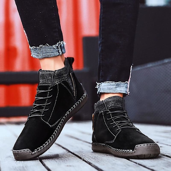 Herr Höst, Vinter High Top Vulkaniserade Sneakers green 44
