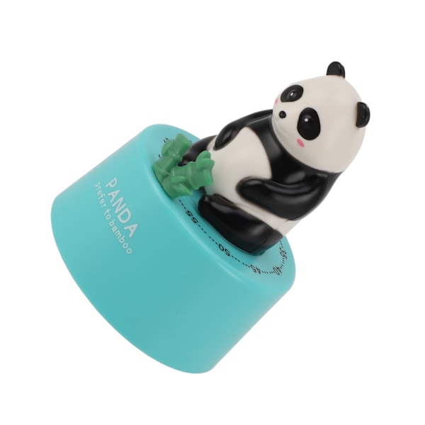 Mekanisk Kökstimer Söt Djurform Magnetisk Bas Högt Alarm 60 Minuter Nedräkningstimer för Kök Matlagning Panda med Blå Bas