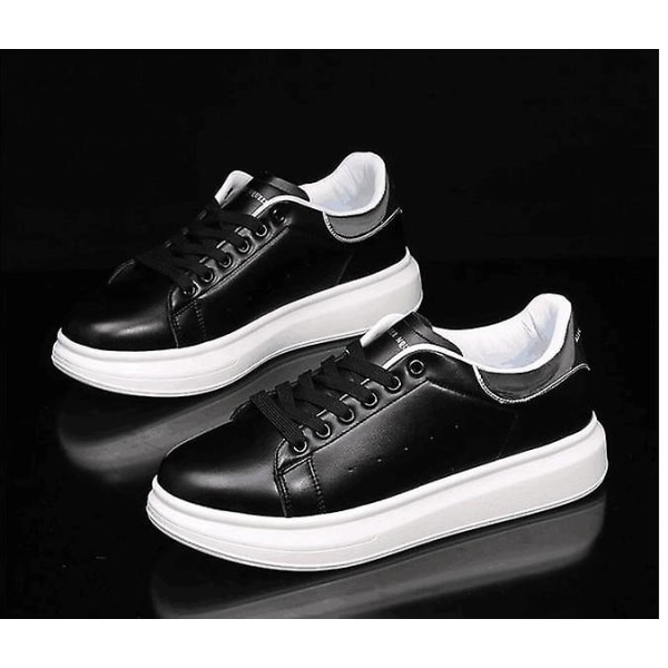 Spring- Wedges Platform Tennis, Casual Sneakers, Sneakers Skor Set-b black silver 38