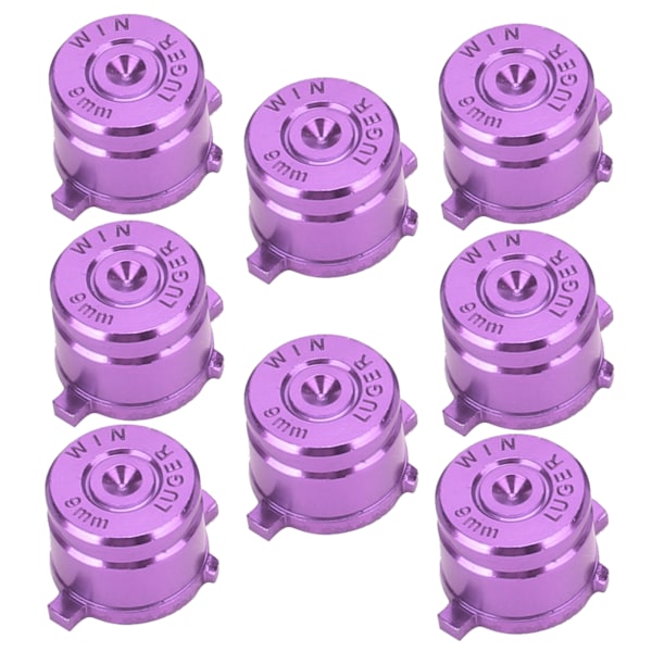 2 Set Aluminiumlegering Funktionshjälpknappkontroll Ersättningsdelar Passar för PS4 Lila