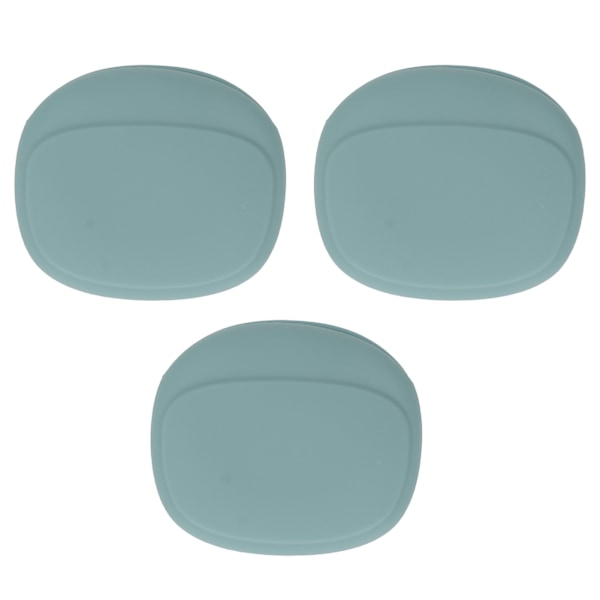 3-pack Öronproppsskyddande Bärväska Bärbar Mini Silikonförvaringspåse för Öronproppar Hem Grön