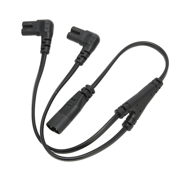 IEC320 C8 till Dubbel C7 Kabel Hane till Hona 1 in 2 Ut AC Strömsplitterkabel för LCD-skärm Skrivbordslampa 100?250V