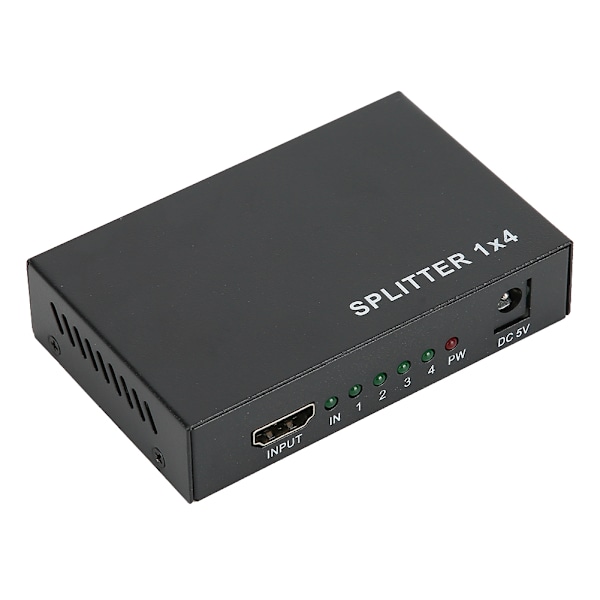 HDMI Splitter 1 Ingång 4 Utgång Switch 4 Port Hub Repeater Förstärkare V1.4 3D 4K 1080p