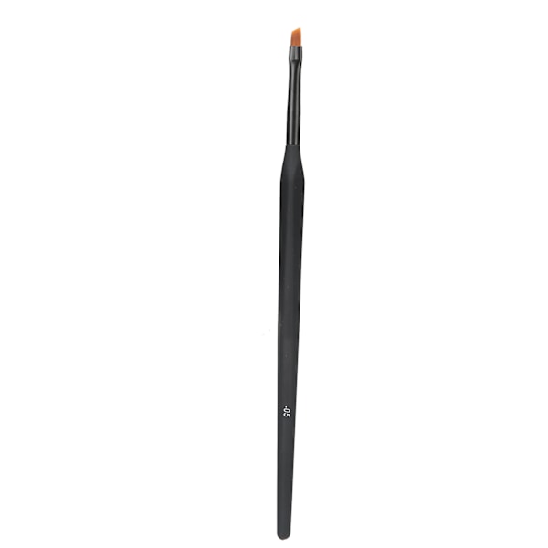 Vinklad Nagelkonst Pensel Snedskuren Huvud 3D Målningspenna Fiberull Halkfritt Resinhandtag Professionellt Manikyrverktyg