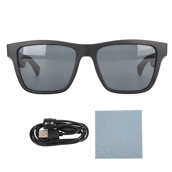 Smarta Glasögon Multifunktion BT5.0 Inbyggd Mikrofon Högtalare Handsfree Samtal Trådlösa Bluetooth Solglasögon för Smarta Enheter