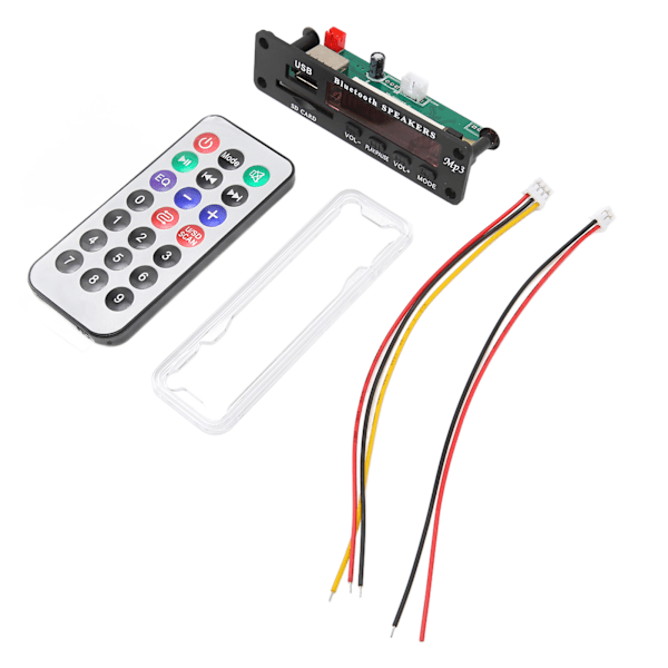 Bluetooth Dekoderkort Stöd USB-Lagringskort FM-Växling MP3 WMA Dekodningsmodul med LED-Display
