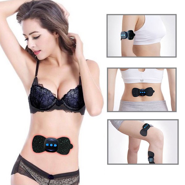 EMS Puls Massager Mini Lindra Trötthet Nacke Kropp Muskelstimulator (Fjärrkontroll Typ)