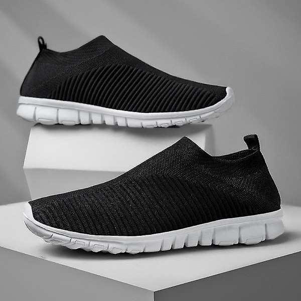 Sneakers med mesh -plattform som andas ( set 1) 207BLACK 43