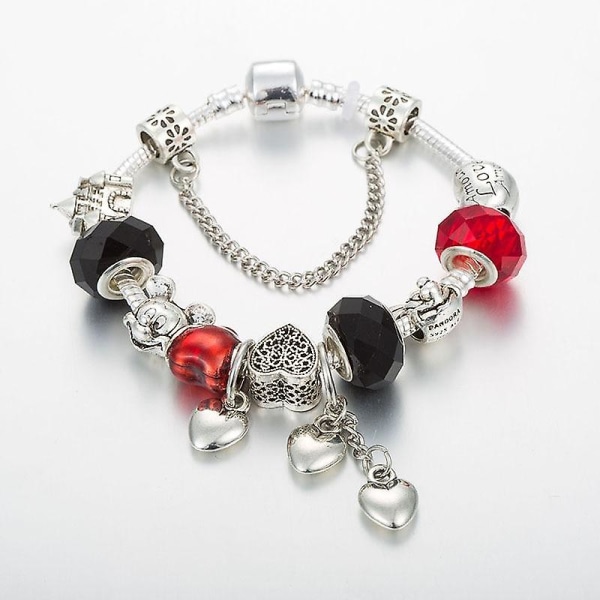 Söta Mickey Minnie Charm Armband / Armband 17cm / B15001