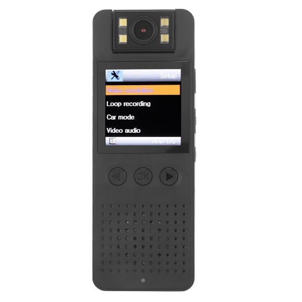 WiFi Liten Kroppskamera LCD-Skärm HD 1080P 180 Graders Rotation Bärbar Kroppskamera för Arbete och Resor