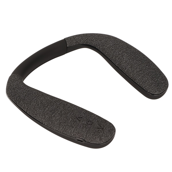 Bluetooth Nackbands Högtalare Stereo Brusreducerande Handsfree Trådlös Bärbar Högtalare med Mikrofon för Sport Resor Svart