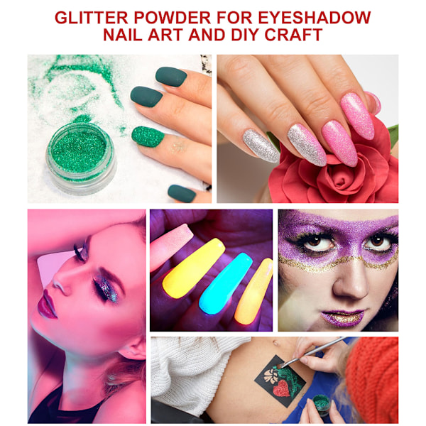 Kroppsglitter Tatuering Set Oregelbunden Temporär Ansiktsprimer Sminkset för Barn och Vuxna Födelsedag Halloweenfest