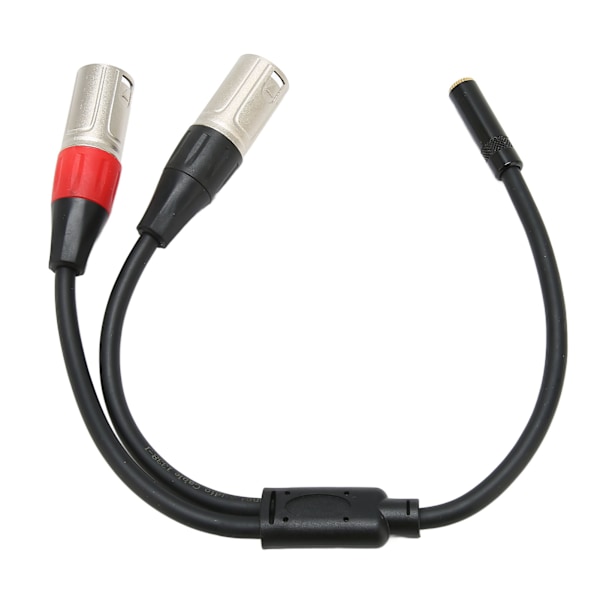 3,5 mm 1/8 till XLR Mikrofonkabel Professionell Balanserad Dubbel XLR Hane till 3,5 mm Hona Stereokabel 0,3 m