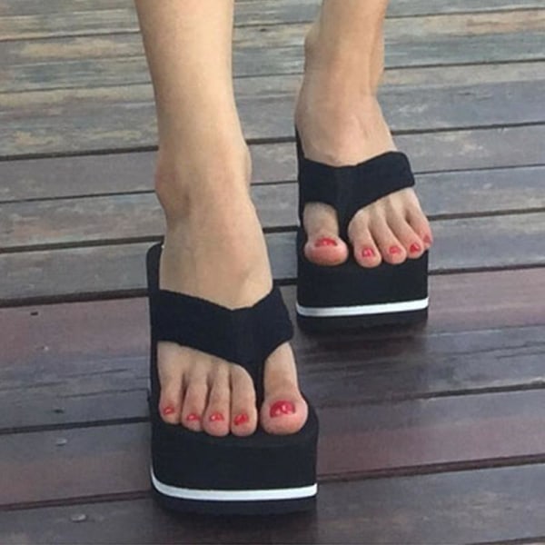 Flip Flops Wedges Sandaler för kvinnor 8