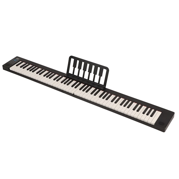 Vikbart Piano 88 Tangenter Fullstorlek Inbyggd Högtalare Portabelt Bluetooth Elektriskt Piano med MIDI Funktion 100?240V EU-kontakt