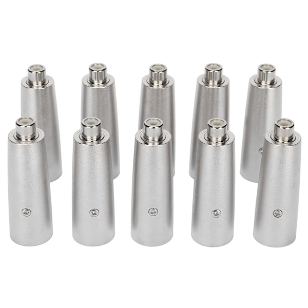 RCA till XLR Adapter Hona till Hane Brusreducering Metall Mikrofonkopplare för Förstärkare Inspelningsutrustning