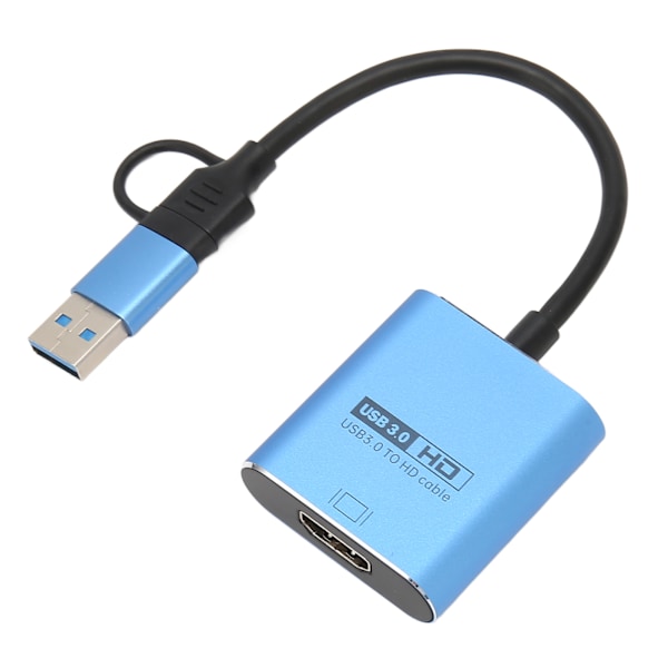 USB till HD Multimedia Interface Adapter Inbyggd Flash-drivrutin USB 3.0 för Windows 10 11 7 8 för OS X 10.14