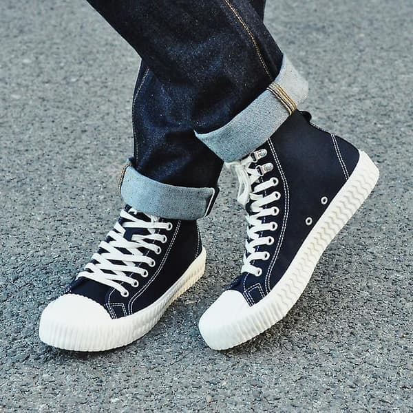 Vulkaniserade Höga Sneakers För Par Skor Dark blue 42