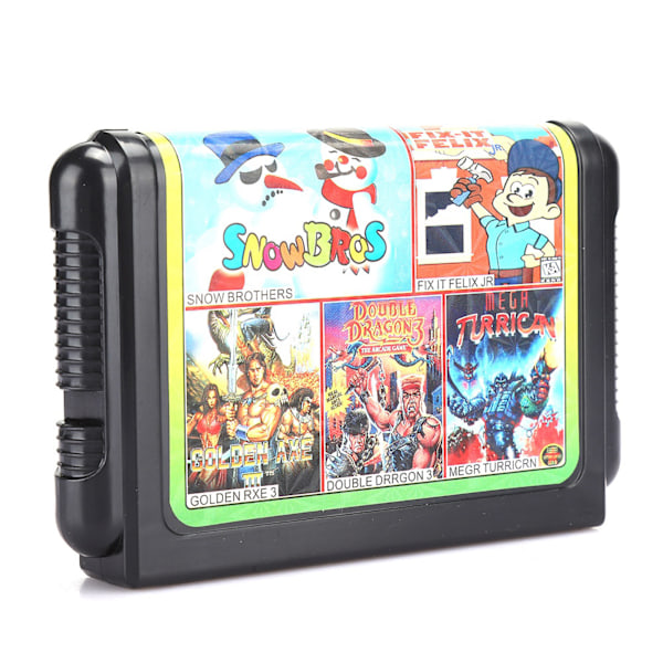16-bit Bärbar Spelkort med Stor Kapacitet för Sega Gamepad Speltillbehör TH16003