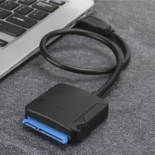 SATA till USB3.0 Hårddiskadapter PC Konverteringskabel för Win98/ME/2000 (US 100-240V)