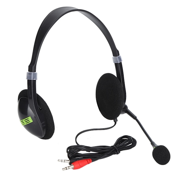 SY440MV Trådbundet headset 3,5 mm/USB Kundtjänst Öronmuffar med brusreducerande mikrofon 3,5 mm