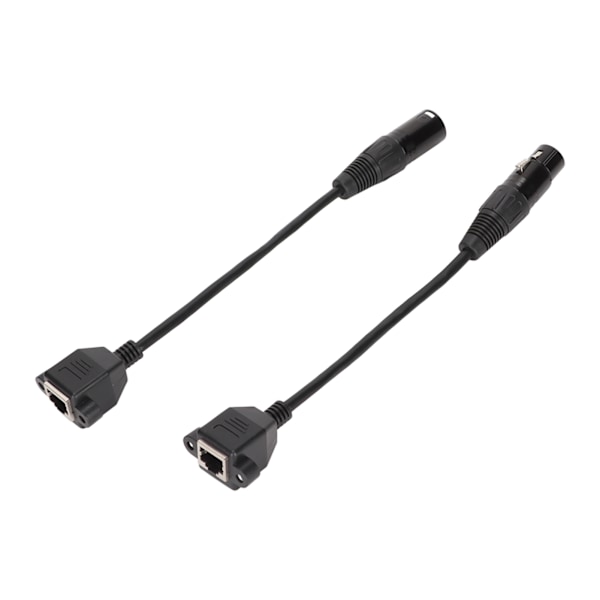2st XLR3 till RJ45 Kabel 3-pin Plug and Play Hona XLR Nätverkskabel för LED Strip Inspelningsstudio