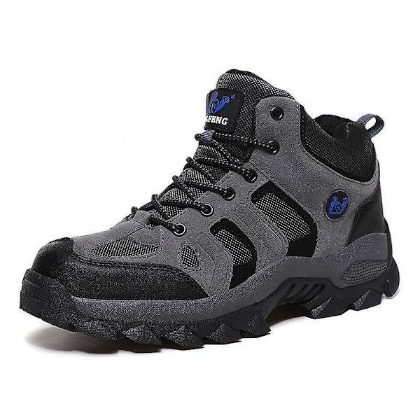 Vattentäta sneakers/skor i läder för män No Plush Gray 7