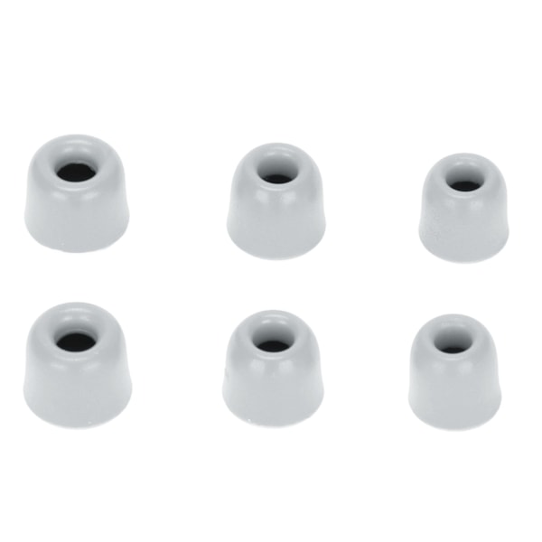 6 st Ersättningsöronspetsar Brusreducerande Minnesskum Öronproppar för 4,3 mm?6,0 mm Hörlurar Grå