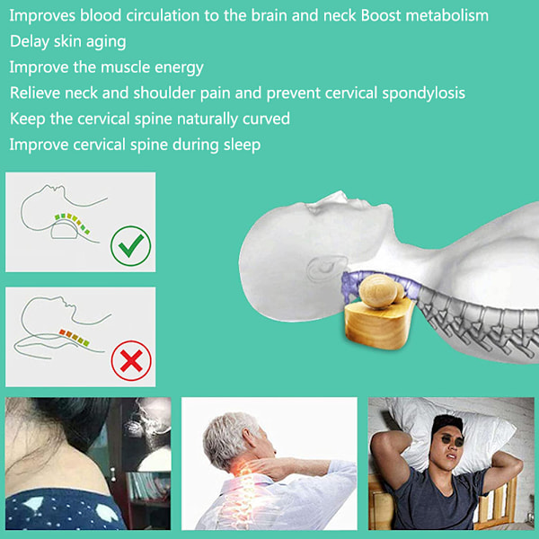 Psoas Muskelavslappningsverktyg Trä Kroppsmassage Triggerpunkt Trä Massager med 6 Huvuden för Occipital Cordus Rygg