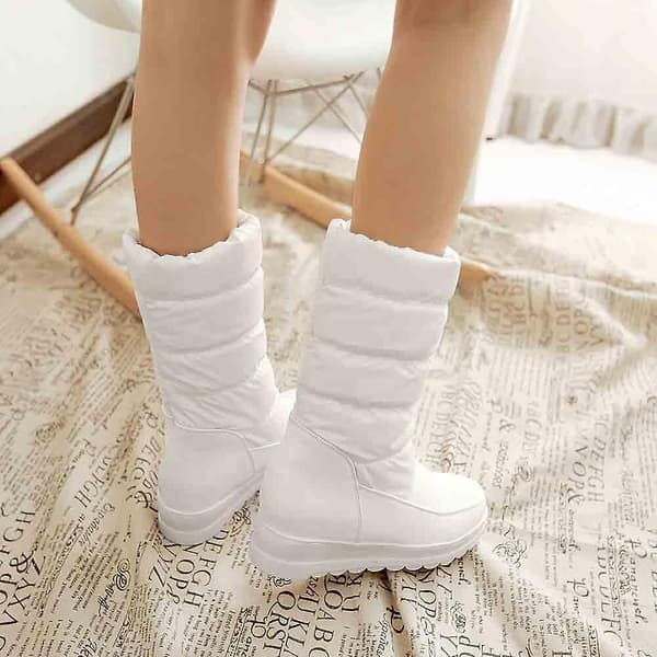 Dam Vinter Varm Plattform, Fur Fringe Snow Boot RD 37 /