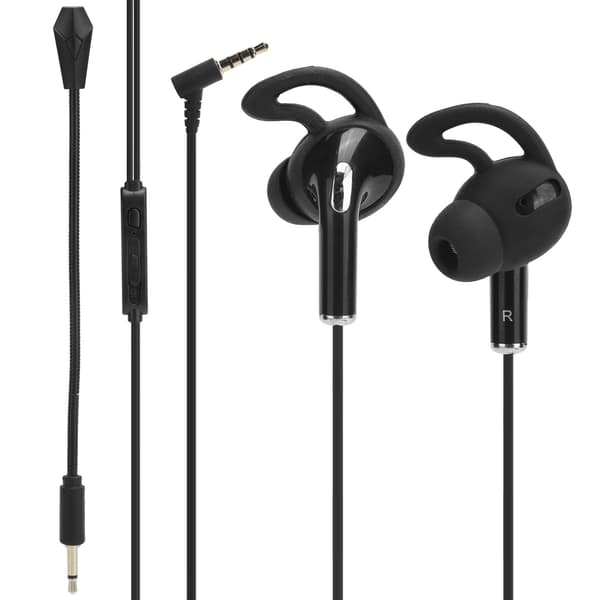 Trådbunden?Kontroll Spelheadset 3.5mm Interface E-sport Hörlurar Dubbel Mikrofon Anslutbar