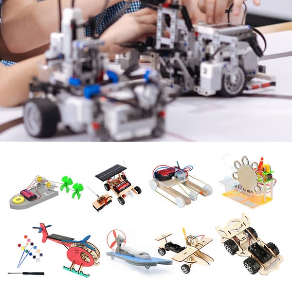 DIY Pussel Modell Vetenskap Experiment Utrustning Material Baby Utvecklingsleksaker