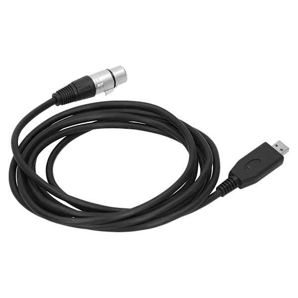 USB till XLR Hona Mikrofonkabel Plug Play Mikrofonkontakt Kabel Sladd 2m / 6.6ft