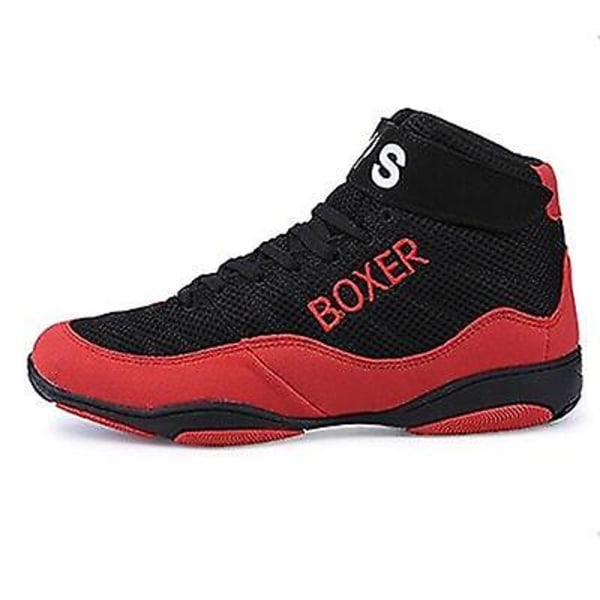 Sneakers för sportträning, snörning av yttersula, boxningsskor Red 41