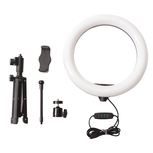 Selfie Ring Light 10 tums stativ Skrivbords Circle Light Stativ för Live Streaming Smink Fotografering